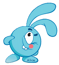 animation d'Alice : gif lapin 