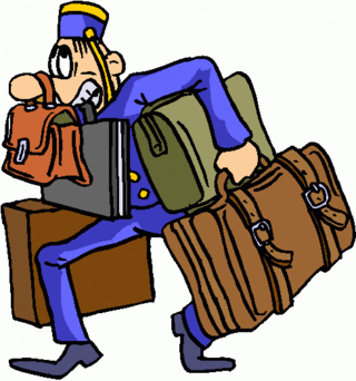 gif vacances : porteur de bagages 