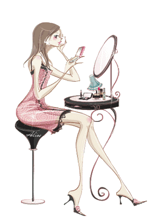 animation faite par Alice : gif maquillage 