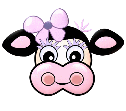 Vaca animada tierna - Imagui